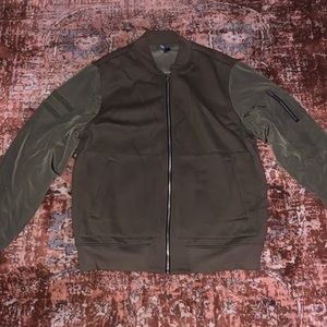 H&M khaki green bomber jacket size XL